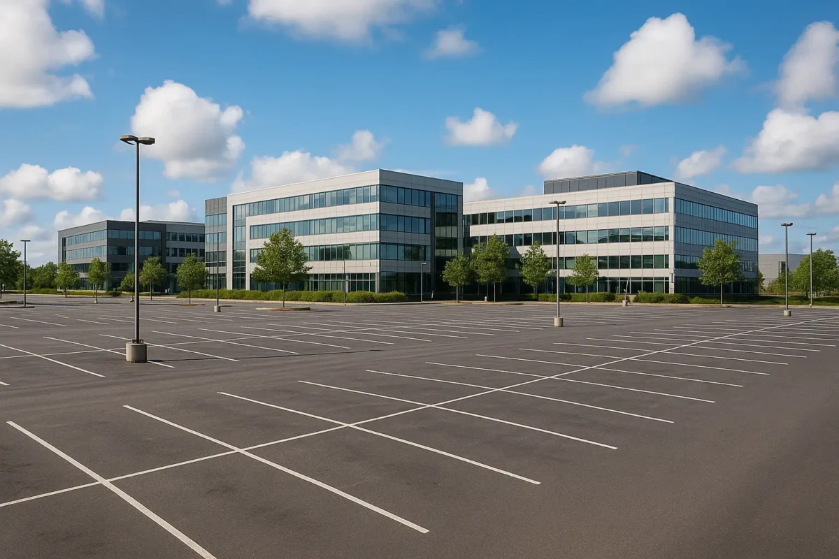 parkeringsplads ved erhvervscentre i Danmark